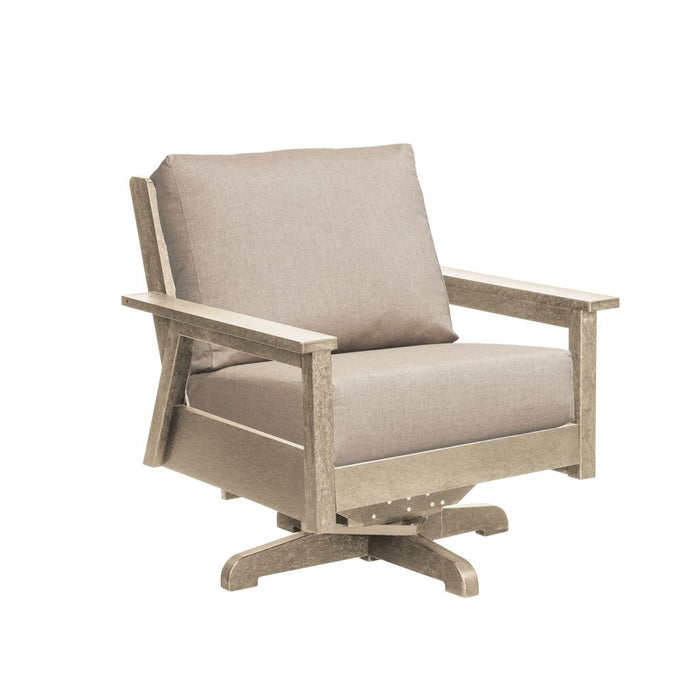 C.R. Plastic Tofino Swivel Arm Chair