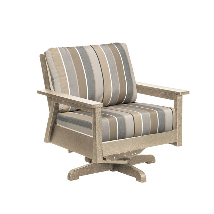 C.R. Plastic Tofino Swivel Arm Chair