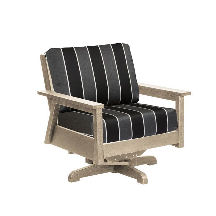 C.R. Plastic Tofino Swivel Arm Chair