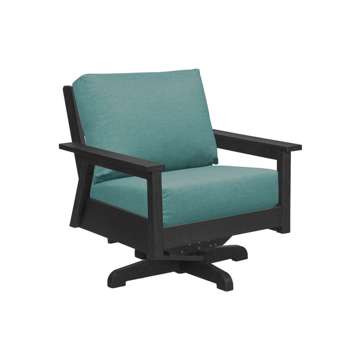 C.R. Plastic Tofino Swivel Arm Chair