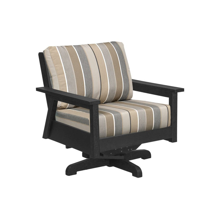 C.R. Plastic Tofino Swivel Arm Chair