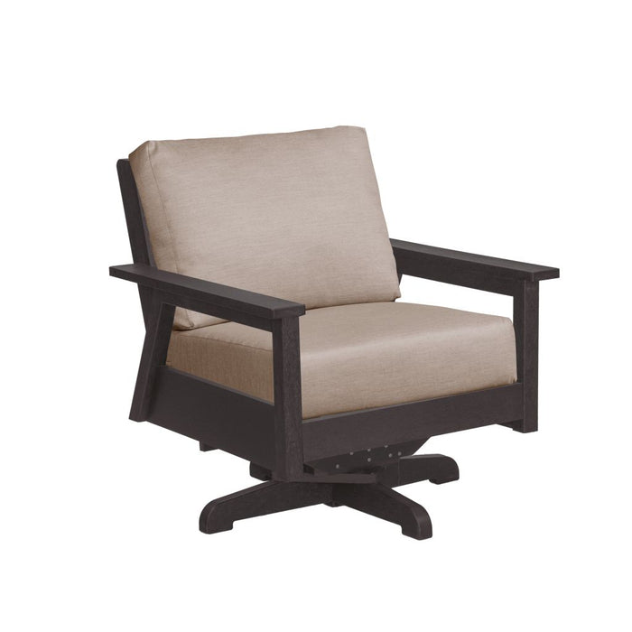 C.R. Plastic Tofino Swivel Arm Chair