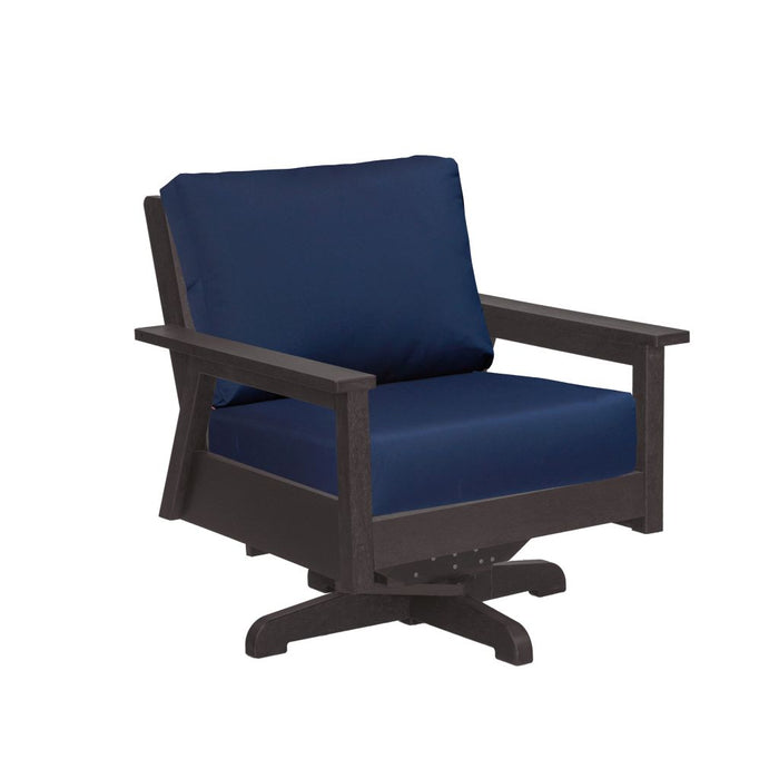 C.R. Plastic Tofino Swivel Arm Chair