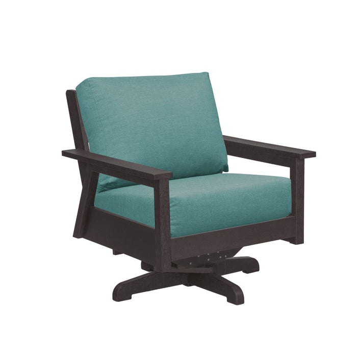 C.R. Plastic Tofino Swivel Arm Chair