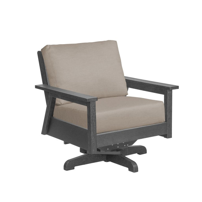 C.R. Plastic Tofino Swivel Arm Chair