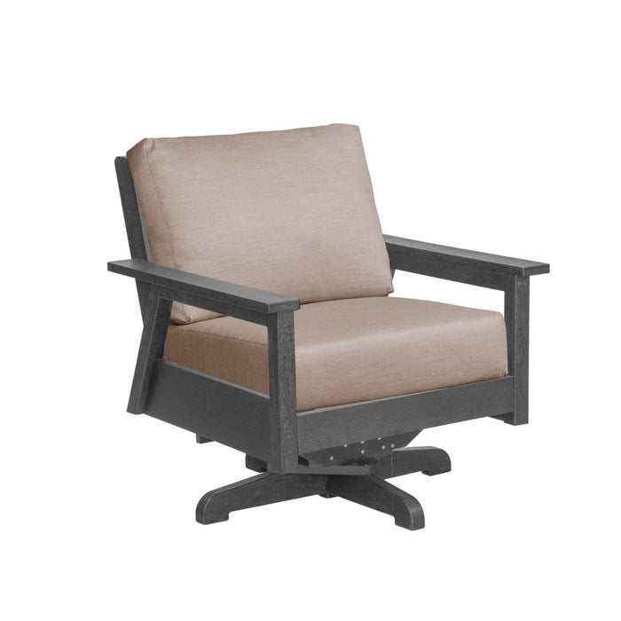 C.R. Plastic Tofino Swivel Arm Chair