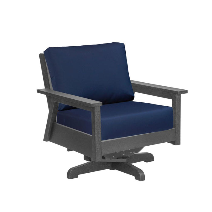 C.R. Plastic Tofino Swivel Arm Chair