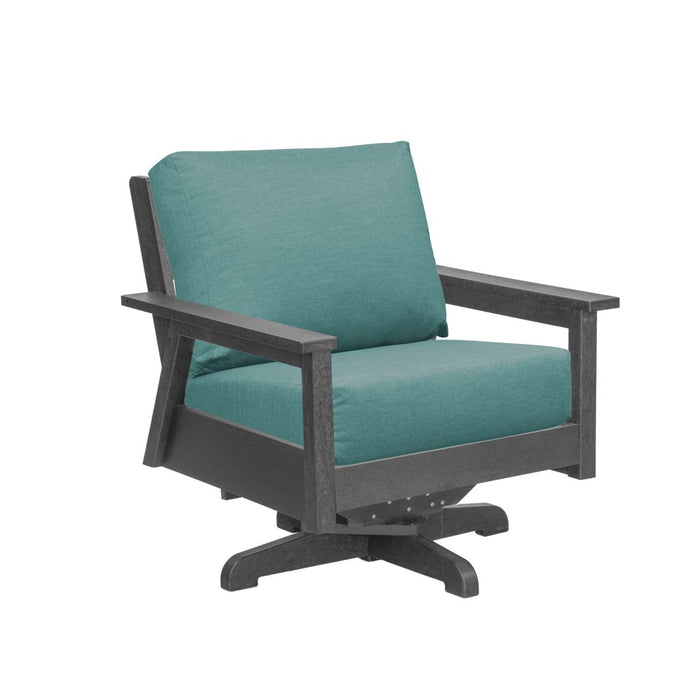 C.R. Plastic Tofino Swivel Arm Chair