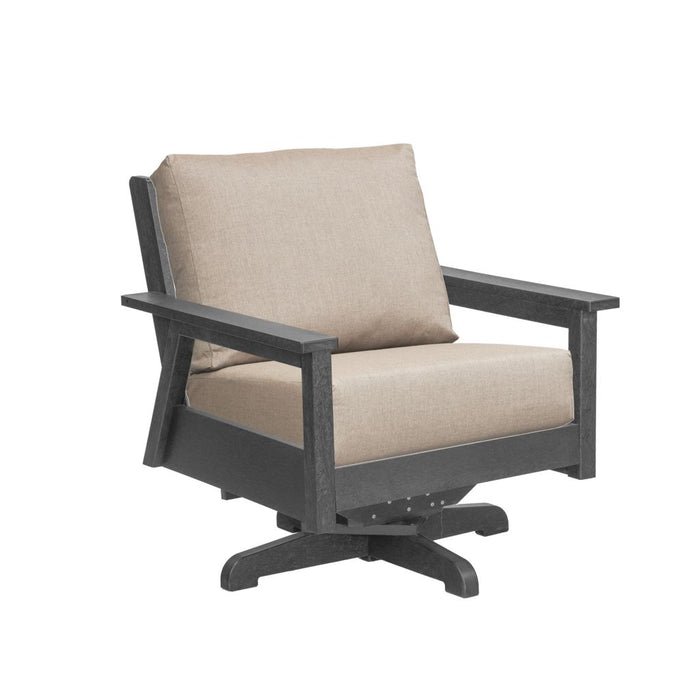 C.R. Plastic Tofino Swivel Arm Chair