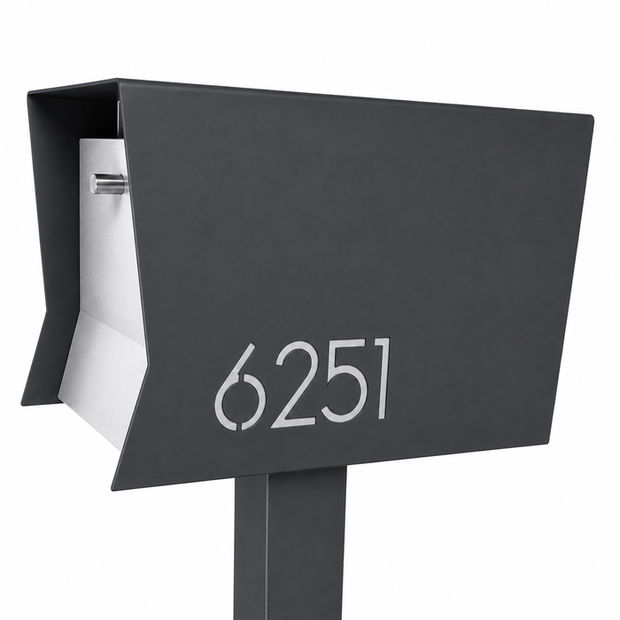Retrobox-2.0 in DESIGNER GREY - Modern Mailbox
