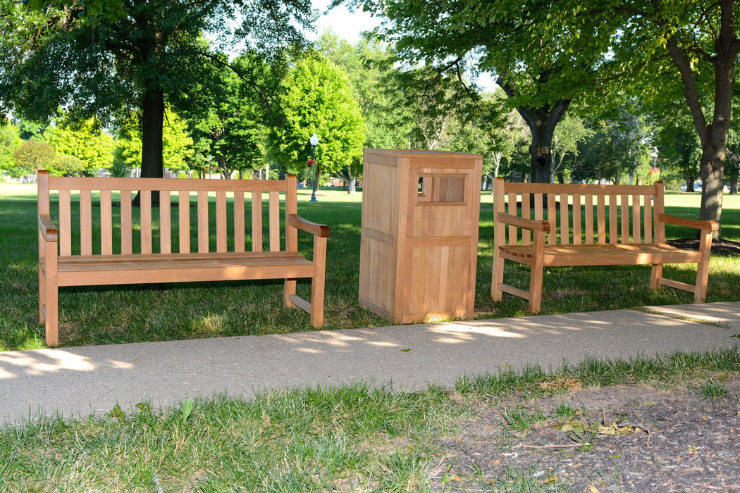 Three Birds Casual Side Slot Trash Receptacle 43"