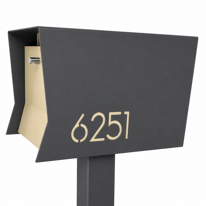 Retrobox-2.0 in DESIGNER GREY - Modern Mailbox