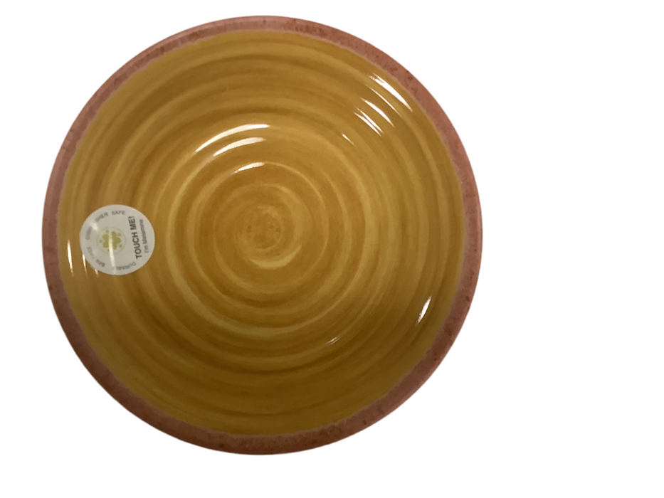 Rustic Swirl Salad Plate-Yellow