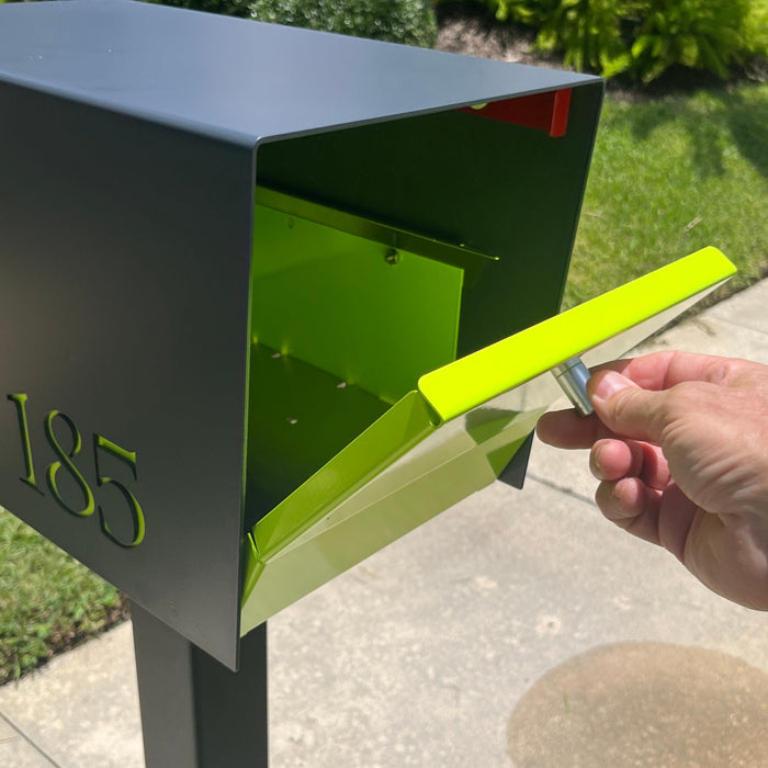 Retrobox-2.0 in DESIGNER GREY - Modern Mailbox