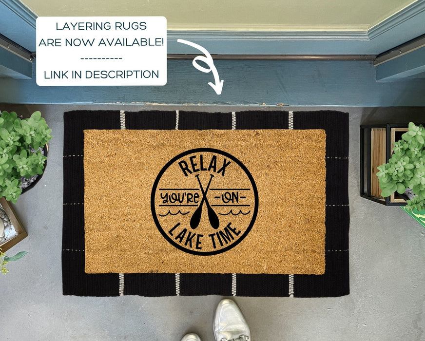 Lake Time Outdoor Doormat