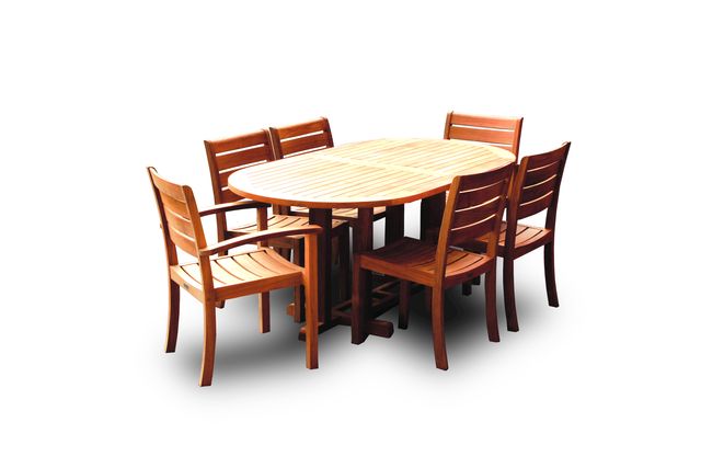 Three Birds Casual Camden Oval Dining Table 72"