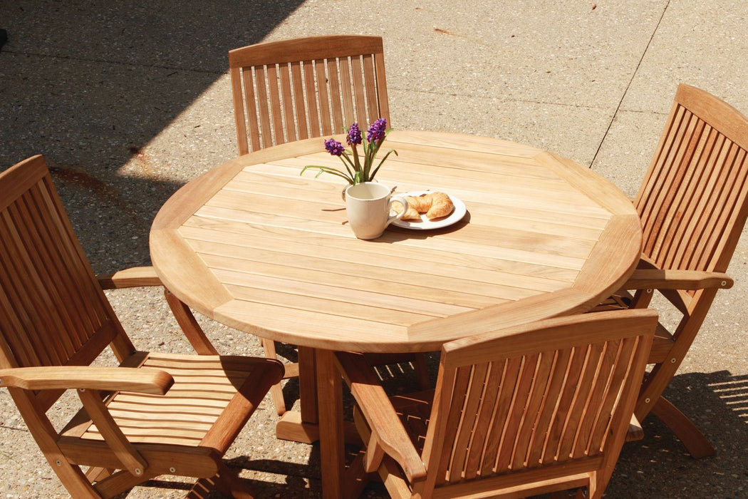 Three Birds Casual Oxford Round Dining Table 48