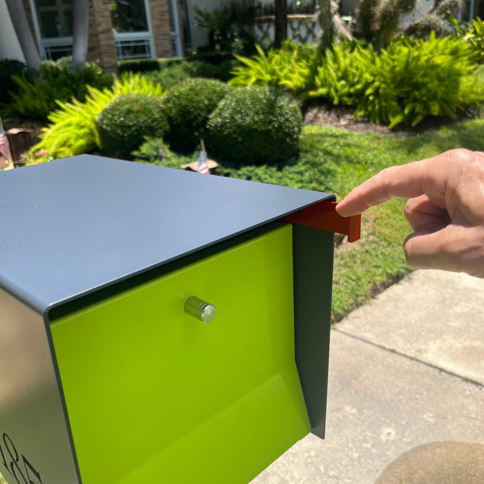 Retrobox-2.0 in DESIGNER GREY - Modern Mailbox