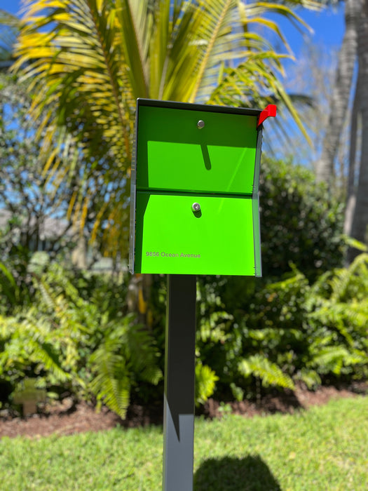 NEW! The UpTown Box Locking Package Dropbox  in COCONUT - Modern Mailbox