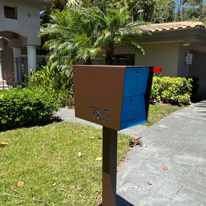 NEW! The UpTown Box Locking Package Dropbox  in COCONUT - Modern Mailbox