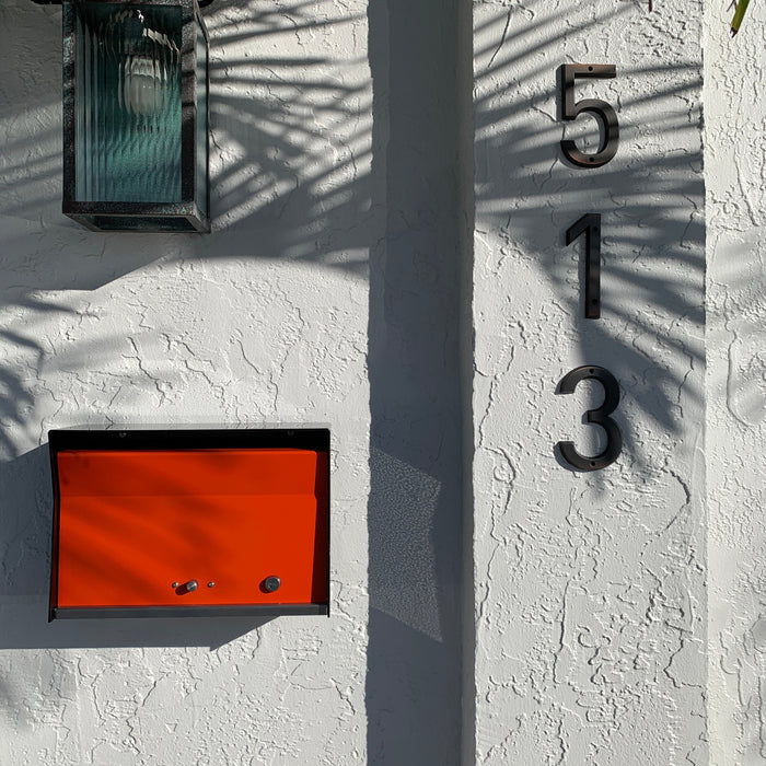 RetroBox Locking Wall Mount Mailbox in TEXTURED MATT BLACK