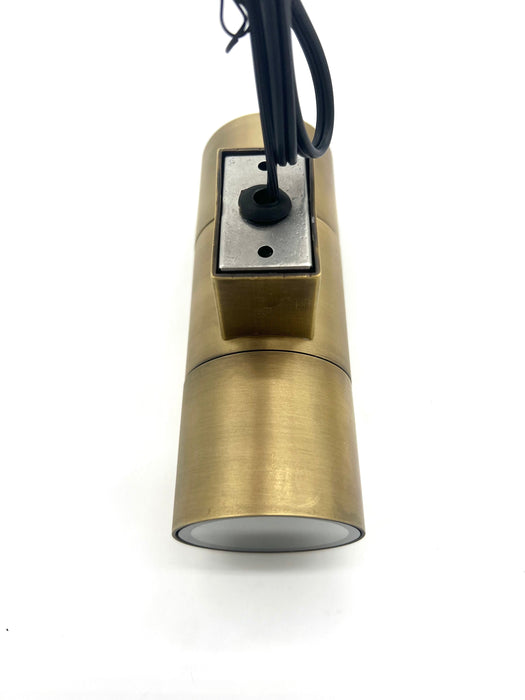 SCSP01 Stelvio Sconce Antique Brass Finish Up/Down Light Low Voltage Outdoor Lighting