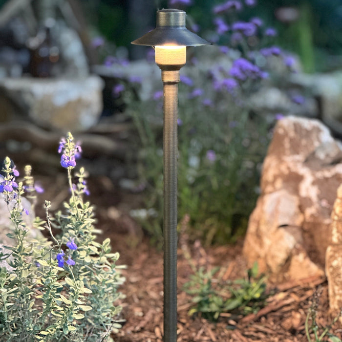 BPLP09 Tulay SH 18" Antique Brass Path Light Low Voltage Outdoor Lighting