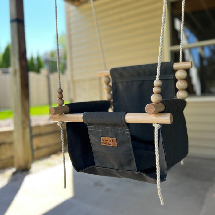 Premium Outdoor High Back Swing Slate