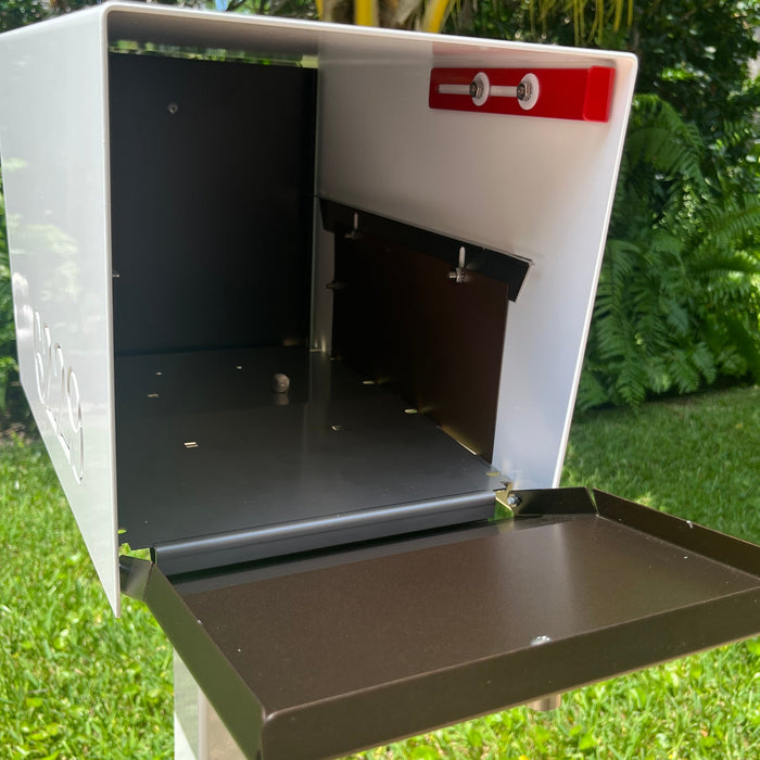 Retrobox-2.0,  in ARCTIC WHITE - Modern Mailbox