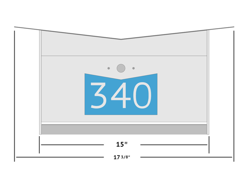 ButterFly Box in ARCTIC WHITE - Wall Mount Mailbox