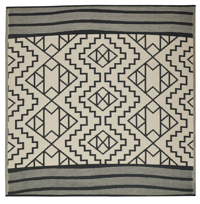 Kilimanjaro - Black Outdoor Rug for Patio FINAL SALE