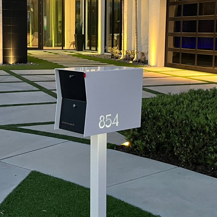 The UpTown Box Locking Package Dropbox  DESIGNER GRAY - Modern Mailbox