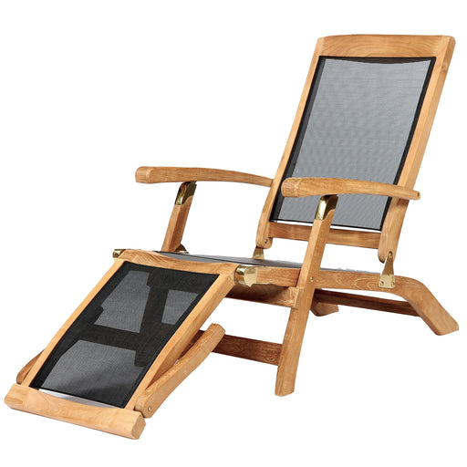 ARB Teak & Textilene Steamer Chair Lounger Colorado