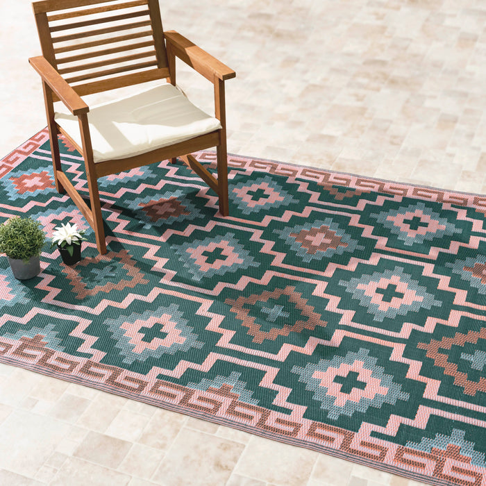 Lhasa - Green Outdoor Rug for Patio