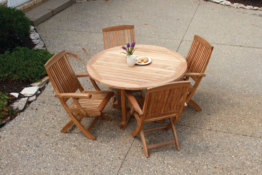 Three Birds Casual Oxford Round Dining Table 48