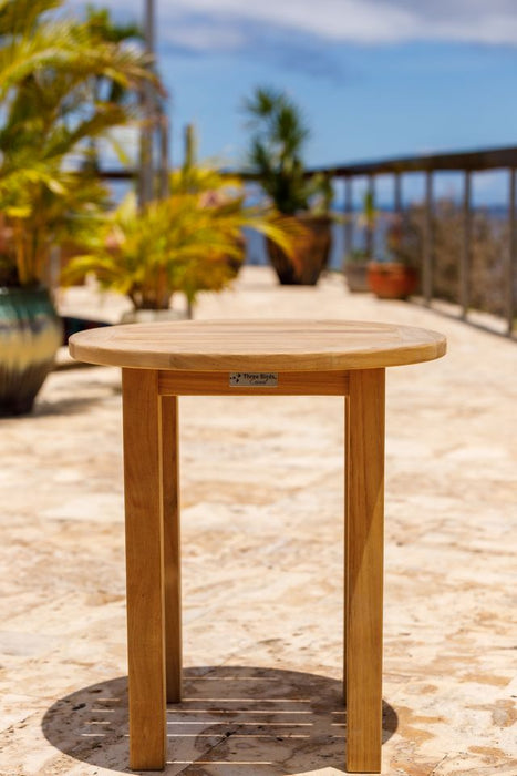 Three Birds Casual Canterbury Tall Round Side Table 20"