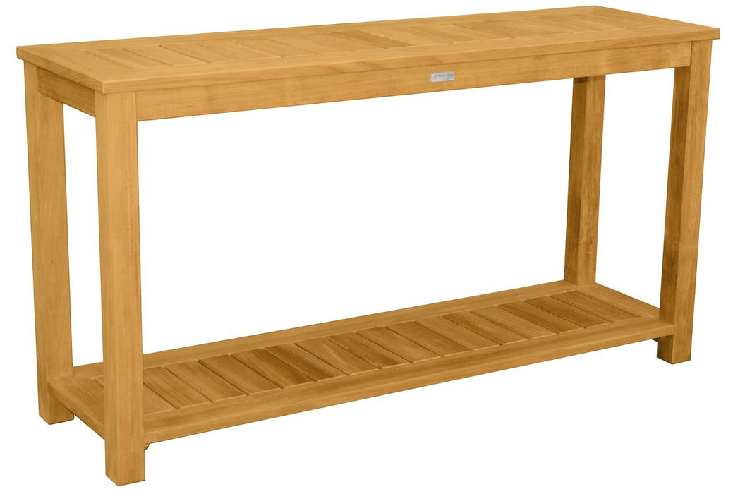 Three Birds Casual Newport Console Table with lower Shelf 60"