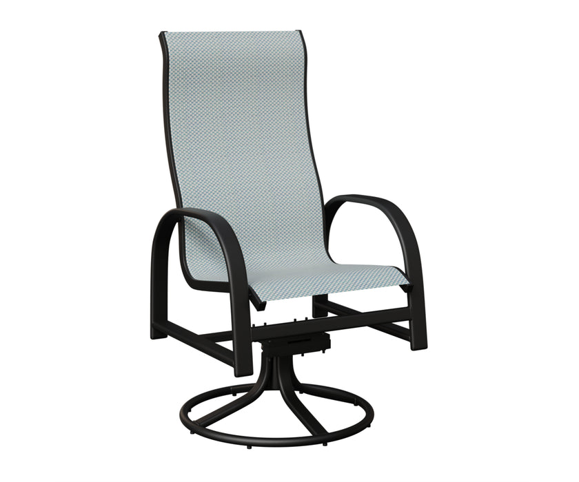Berlin Gardens Murphy High Back Swivel Rocker Dining Chair