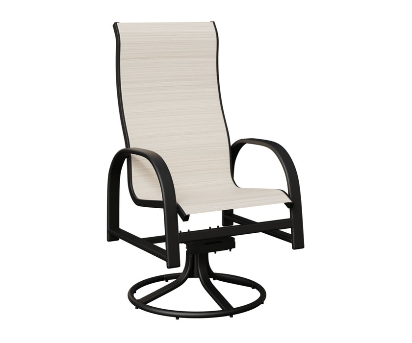 Berlin Gardens Murphy High Back Swivel Rocker Dining Chair