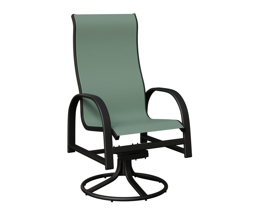 Berlin Gardens Murphy High Back Swivel Rocker Dining Chair