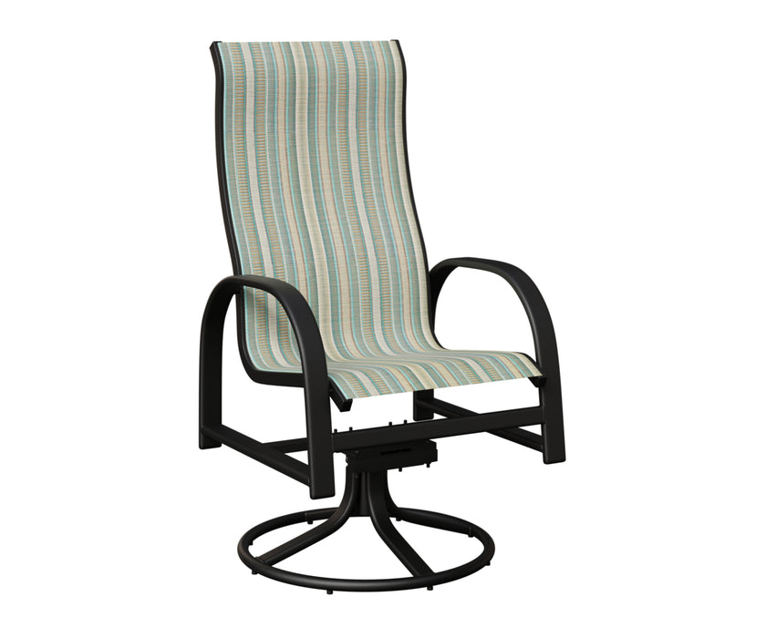 Berlin Gardens Murphy High Back Swivel Rocker Dining Chair