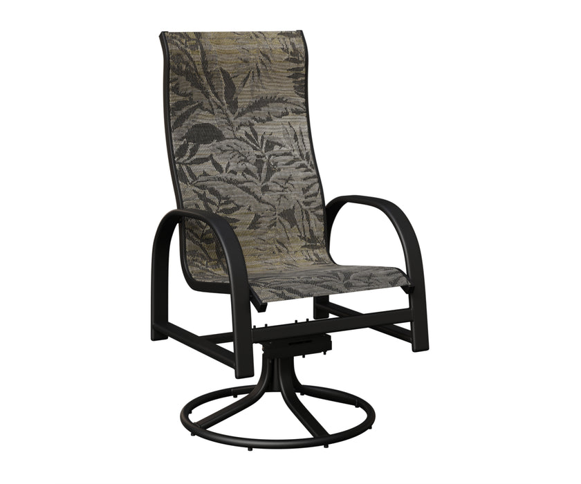 Berlin Gardens Murphy High Back Swivel Rocker Dining Chair