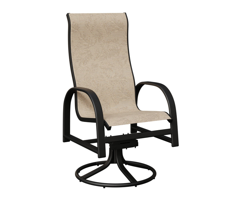 Berlin Gardens Murphy High Back Swivel Rocker Dining Chair
