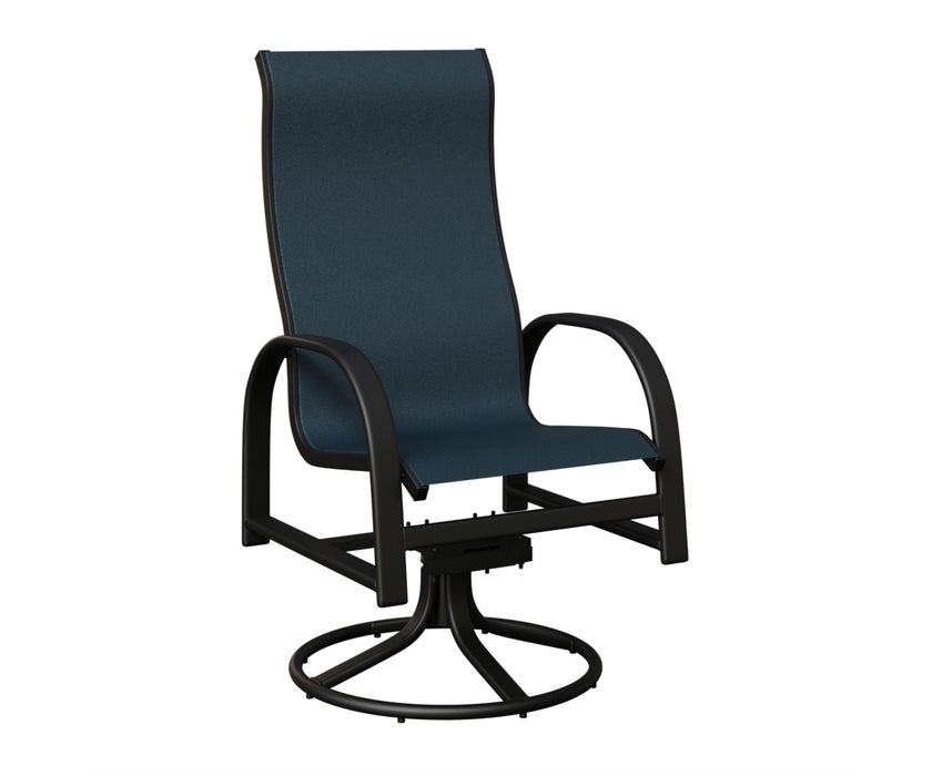 Berlin Gardens Murphy High Back Swivel Rocker Dining Chair