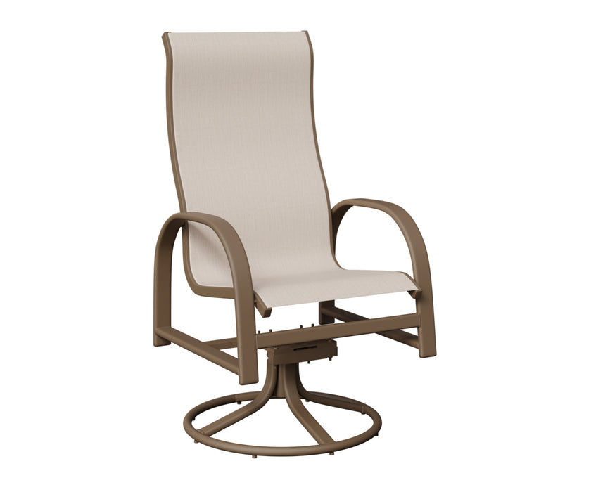 Berlin Gardens Murphy High Back Swivel Rocker Dining Chair
