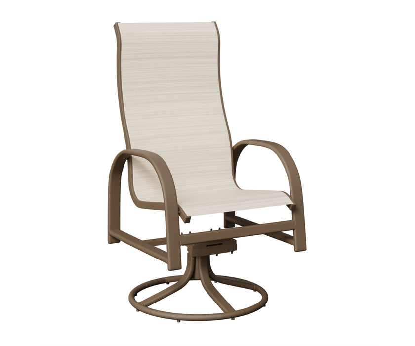 Berlin Gardens Murphy High Back Swivel Rocker Dining Chair