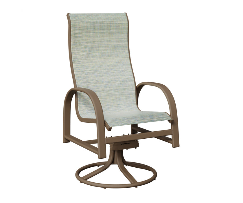 Berlin Gardens Murphy High Back Swivel Rocker Dining Chair