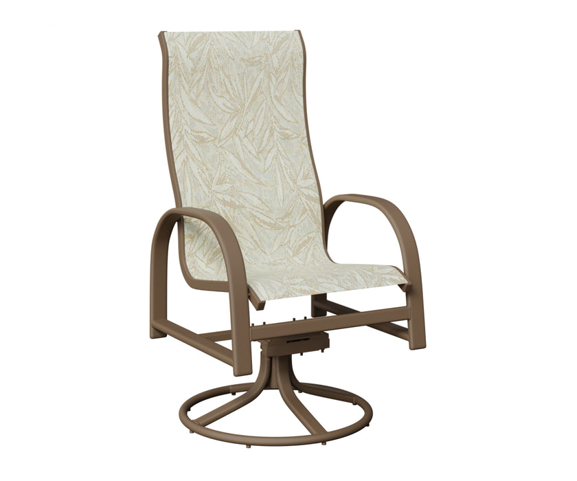 Berlin Gardens Murphy High Back Swivel Rocker Dining Chair