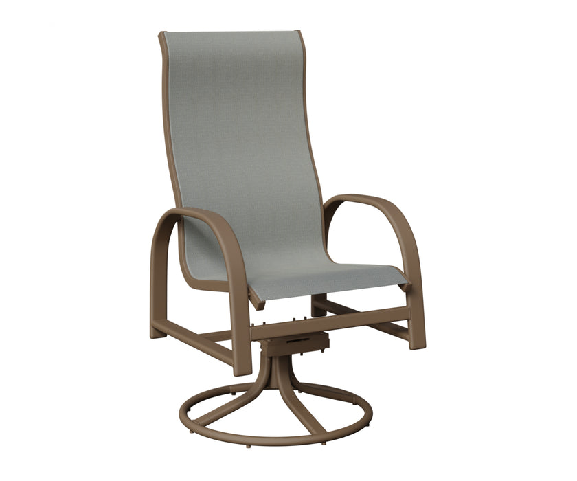 Berlin Gardens Murphy High Back Swivel Rocker Dining Chair
