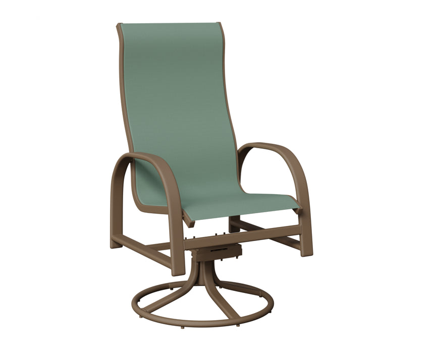 Berlin Gardens Murphy High Back Swivel Rocker Dining Chair